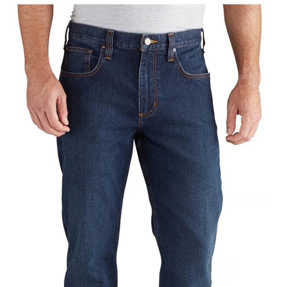 Carhartt NWOT! Relaxed Fit Rugged Flex Tapered Jeans Mens 34x34 Blue Low Rise